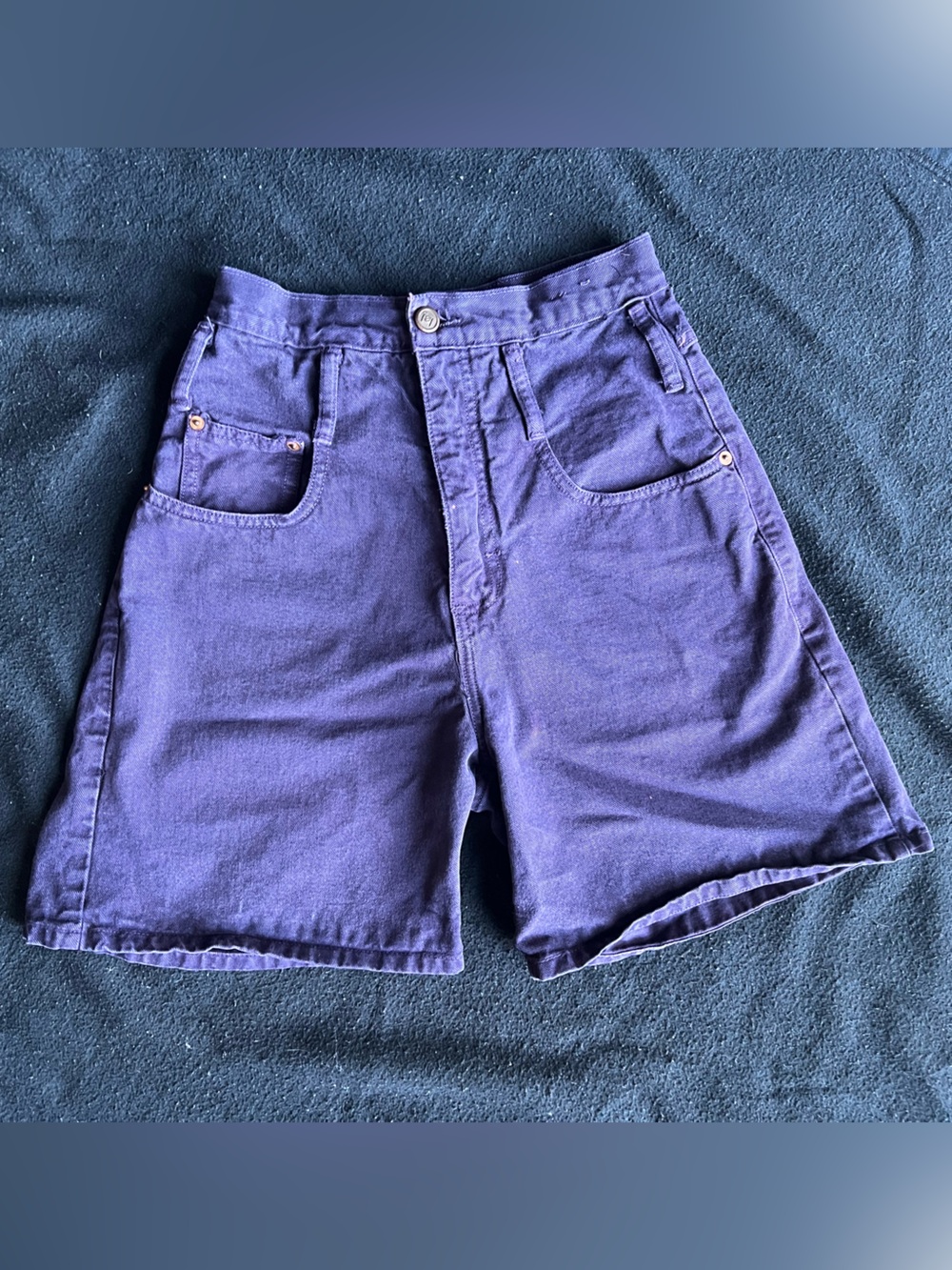 Vintage LEI Purple High-Rise Denim Shorts